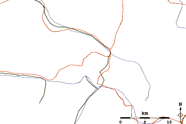 Roads and rivers around Casanna