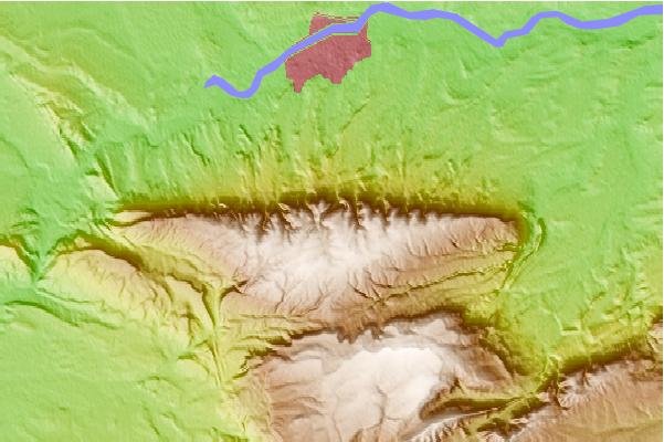 Surf breaks located close to Casper Mountain