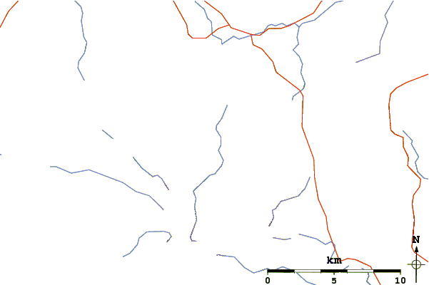 Roads and rivers around Castle Crag