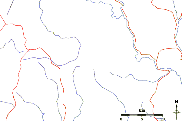 Roads and rivers around Castle Hill