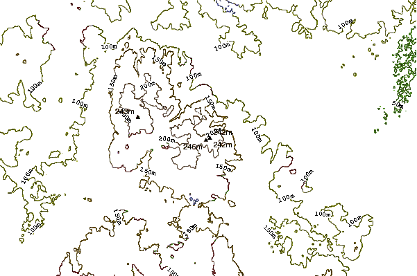 Mountain peaks around Castle Ring