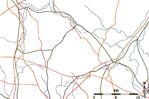 Roads and rivers around Castle Ring