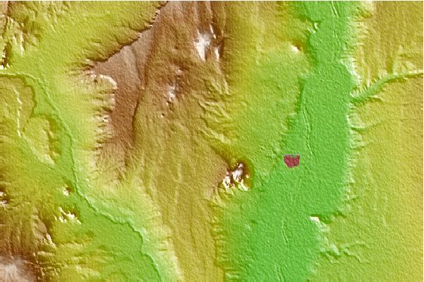 Surf breaks located close to Cat Hills volcanic field