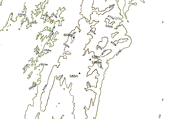 Mountain peaks around Catoctin Mountain