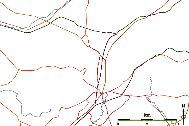 Roads and rivers around Cavehill