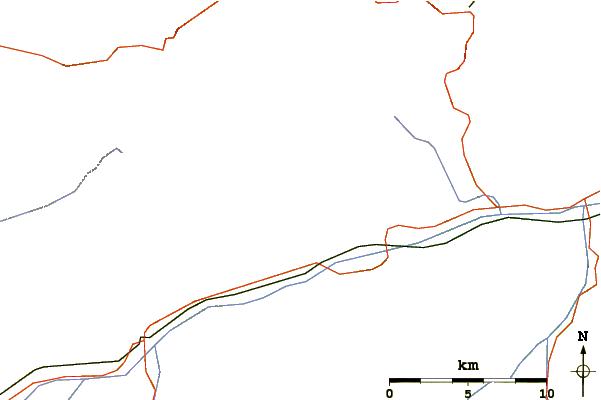 Roads and rivers around Cavistrau