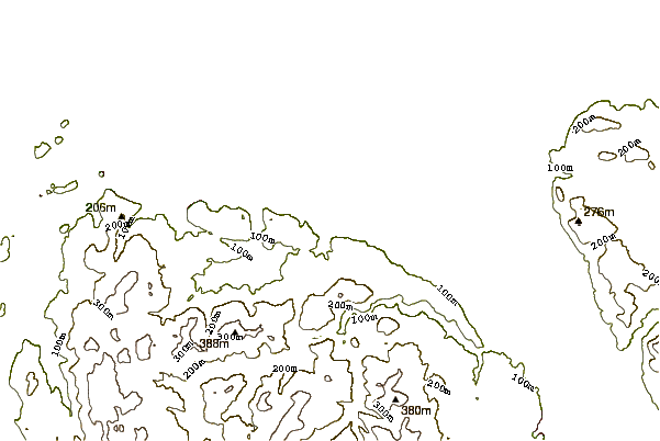 Mountain peaks around Cefn-yr-Ogof