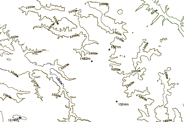 Mountain peaks around Čemernica (Serbia)