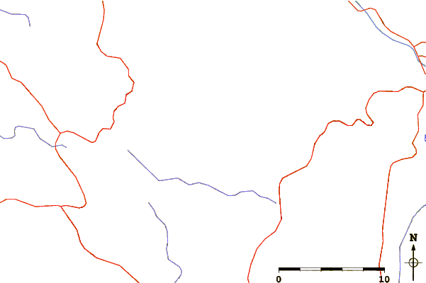 Roads and rivers around Čemernica (Serbia)