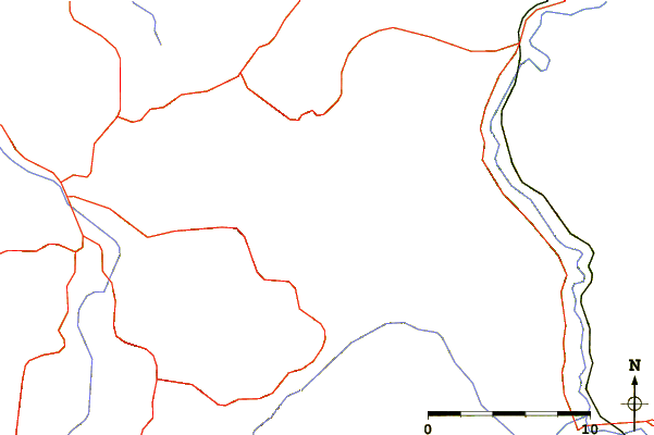 Roads and rivers around Čemerno