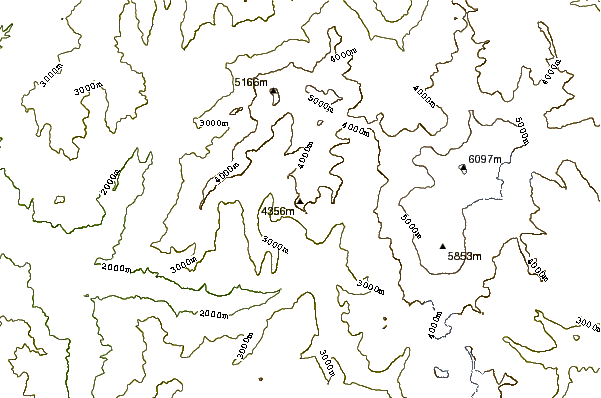 Mountain peaks around Cerro Arenas