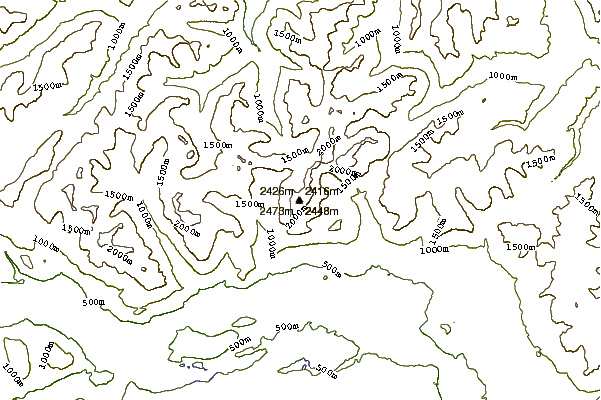 Mountain peaks around Cerro Castillo