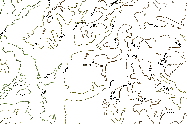 Mountain peaks around Cerro Chapulul