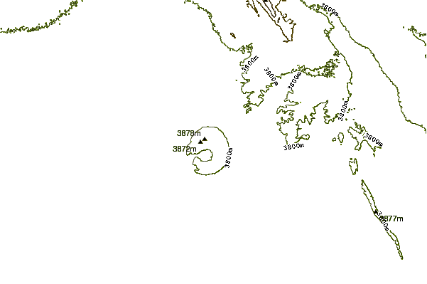 Mountain peaks around Cerro Colluma