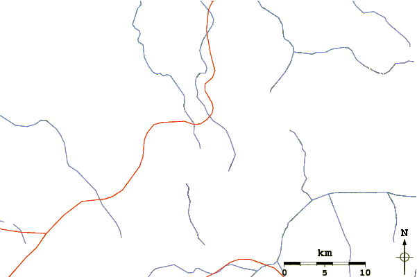 Roads and rivers around Cerro Lípez