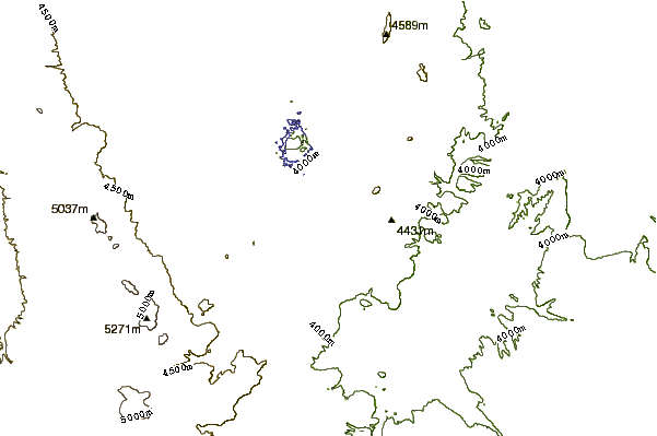 Mountain peaks around Cerro Moiro