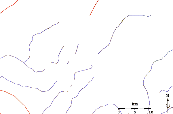 Roads and rivers around Cerro Mullu Apachita