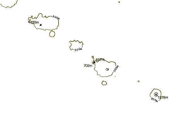 Mountain peaks around Cerro Negro