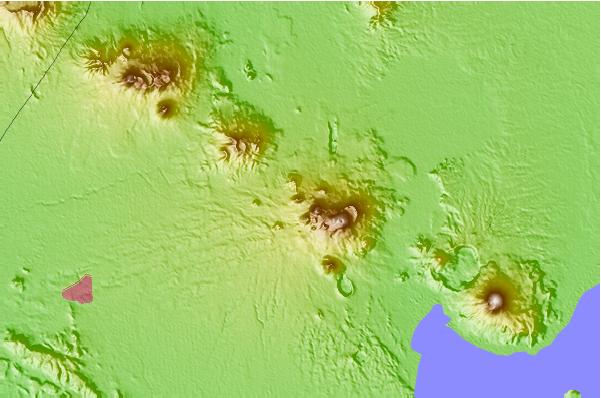 Surf breaks located close to Cerro Negro