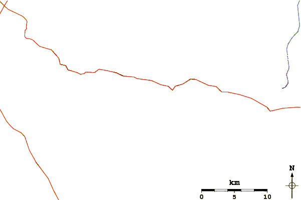 Roads and rivers around Cerro Noroeste