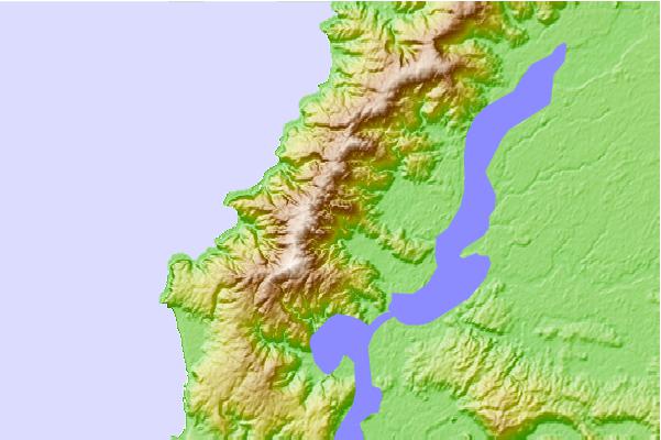 Surf breaks located close to Cerro Oncol