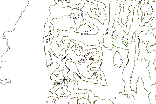 Mountain peaks around Cerro Poincenot