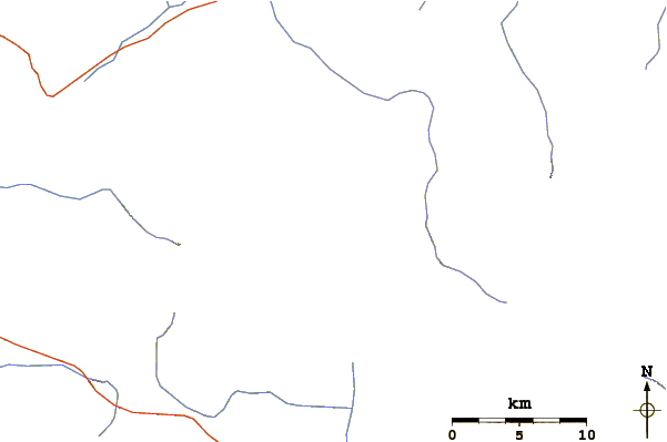 Roads and rivers around Cerro Solo