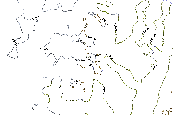 Mountain peaks around Cerro Steffen