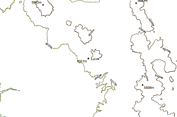 Mountain peaks around Cerro Toconce