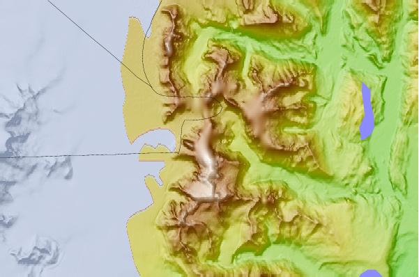 Surf breaks located close to Cerro Torre