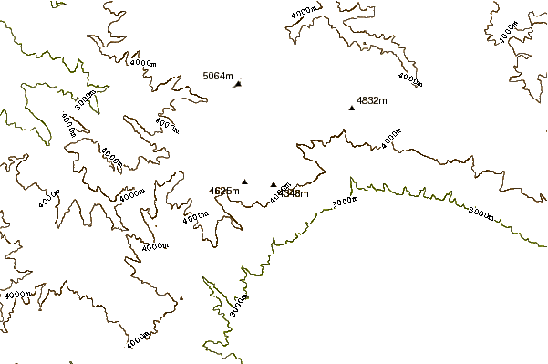 Mountain peaks around Cerro Tunari