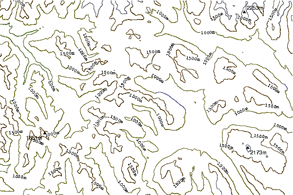 Mountain peaks around Cerro Volcánico