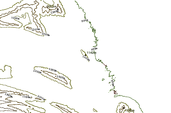 Mountain peaks around Cerro del Topo Chico