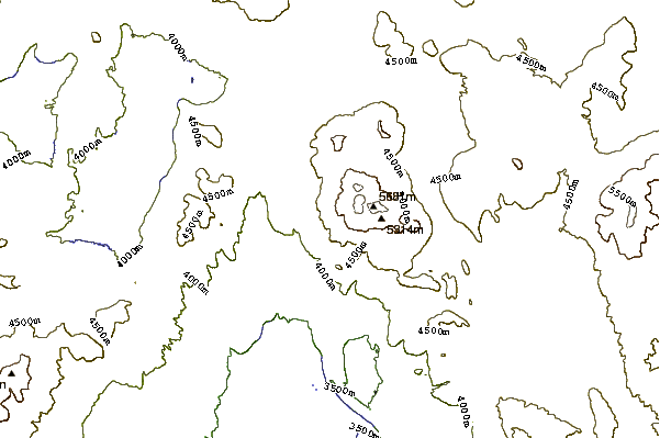 Mountain peaks around Cerros de Incahuasi