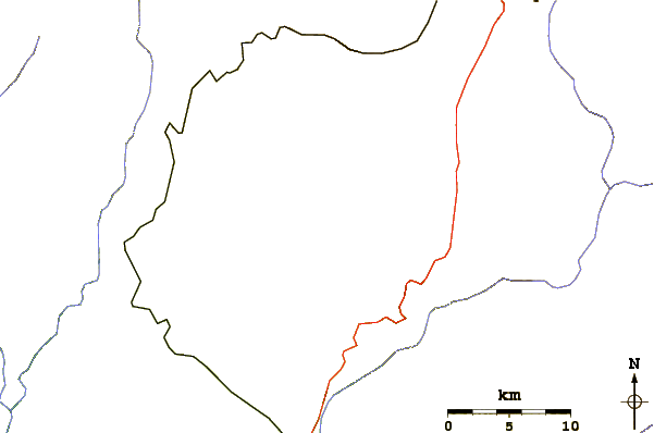 Roads and rivers around Chachani