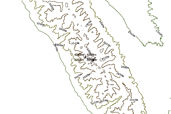 Mountain peaks around Challenger Point