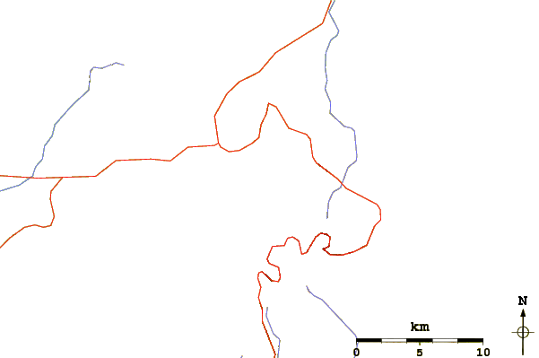 Roads and rivers around Chaos Crags