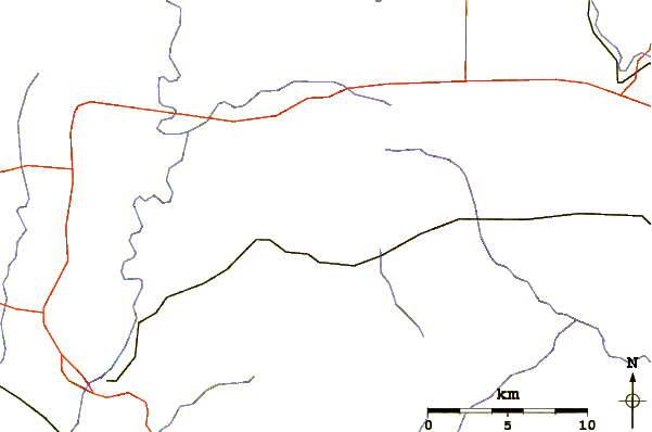 Roads and rivers around Charles Mound