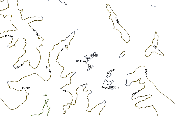 Mountain peaks around Chaudhara