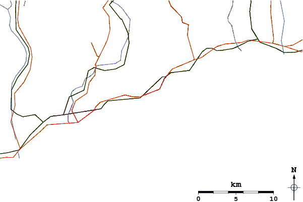 Roads and rivers around Chemin des Révoires