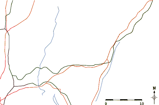 Roads and rivers around Cheonmasan