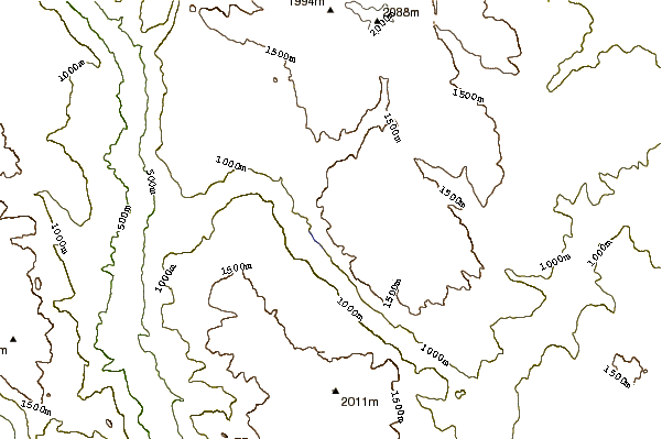 Mountain peaks around Chimney Rock (Canada)