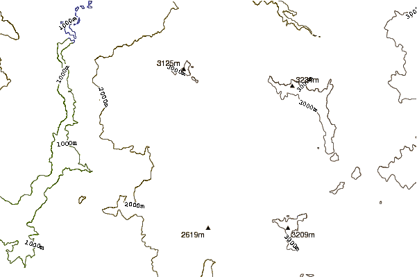 Mountain peaks around Chinese Peak