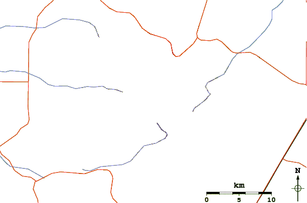 Roads and rivers around Chiricahua Peak