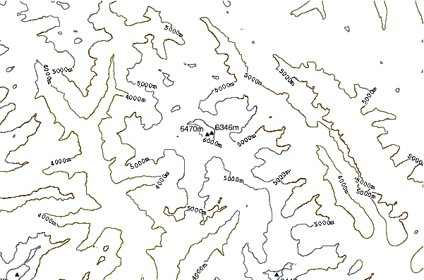 Mountain peaks around Chiring We