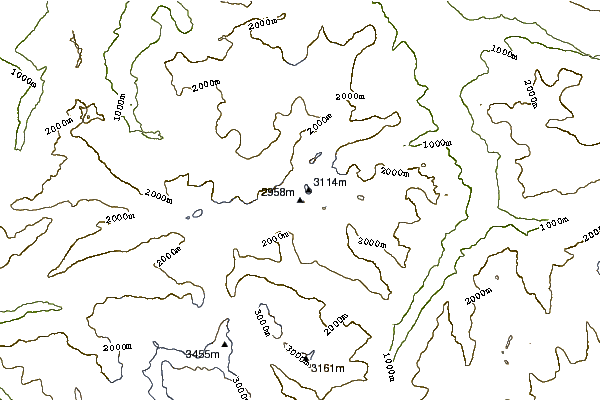 Mountain peaks around Chli Spannort