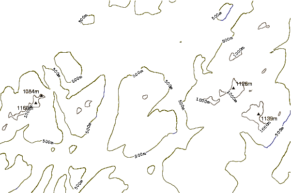 Mountain peaks around Chno Dearg