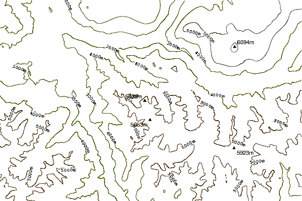 Mountain peaks around Chogolisa