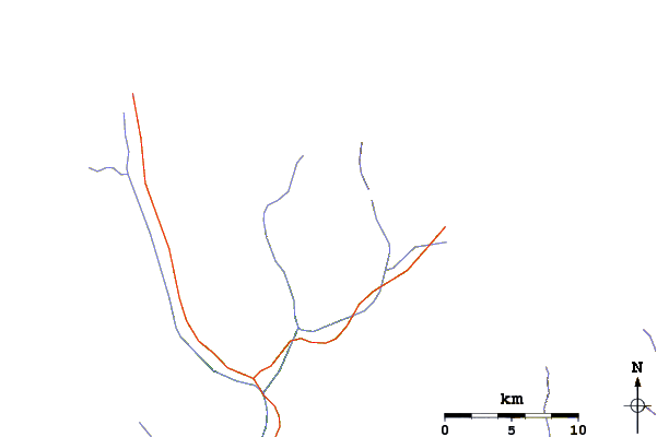 Roads and rivers around Cholatse