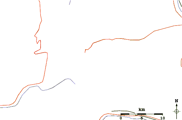 Roads and rivers around Chrysolite